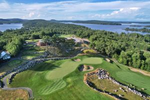 Belgrade Lakes 18th And 9th Green Aerial